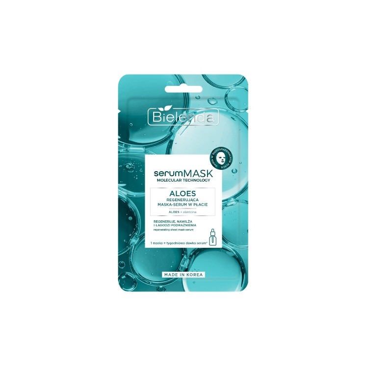 Bielenda serumMASK Molecular Technology regenerująca Maska-serum w płachcie Aloes 1 sztuka