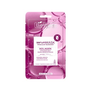 Bielenda serumMASK Molecular Technology wygładzająca Maska-serum w płachcie Kolagen 1 sztuka