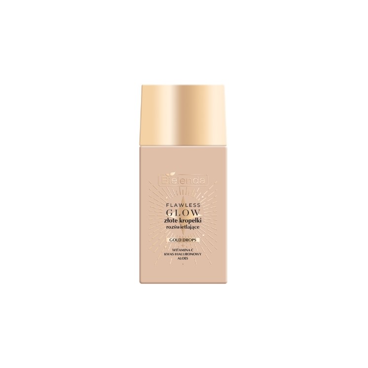 Bielenda Flawless Glow Gold Drops złociste Kropelki rozświetlające do twarzy 40 ml