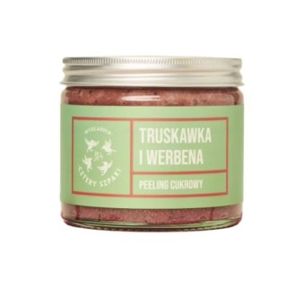 Mydlarnia Cztery Szpaki Peeling cukrowy Truskawka i Werbena 250 ml