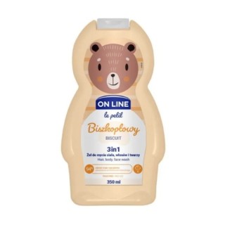 On Line Le Petit Żel do mycia ciała, włosów i twarzy dla dzieci Biszkoptowy 350 ml