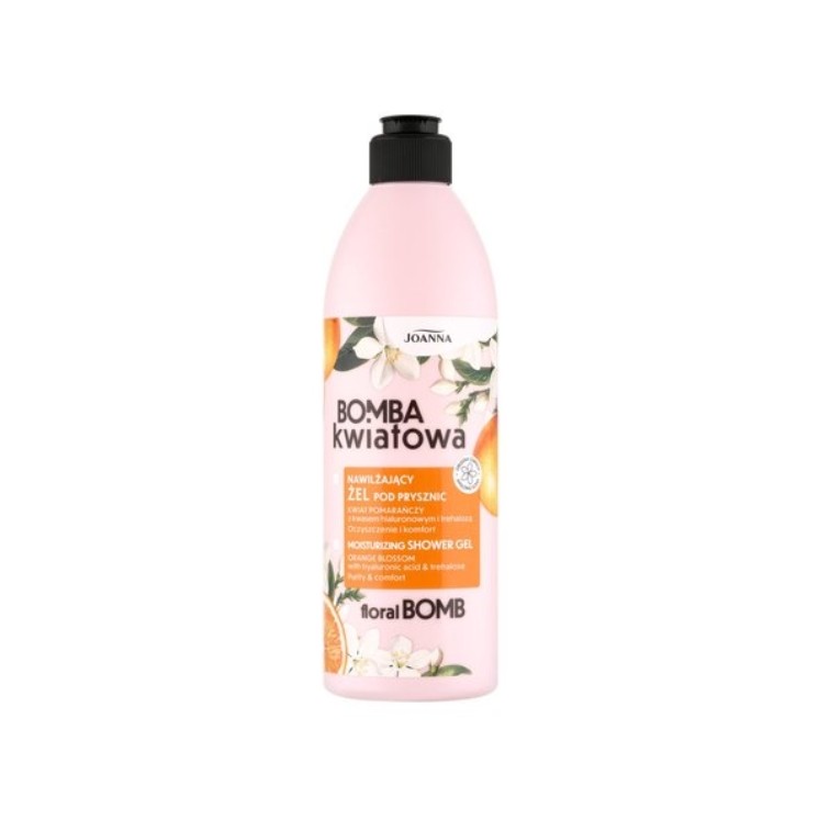 Joanna Bomba Kwiatowa nawilżający Żel pod prysznic Kwiat Pomarańczy & Kwas Hialuronowy 500 ml