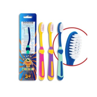 Elmex Wellbee Kids (3+) Soft Szczoteczka do zębów Mix kolorów 1 sztuka