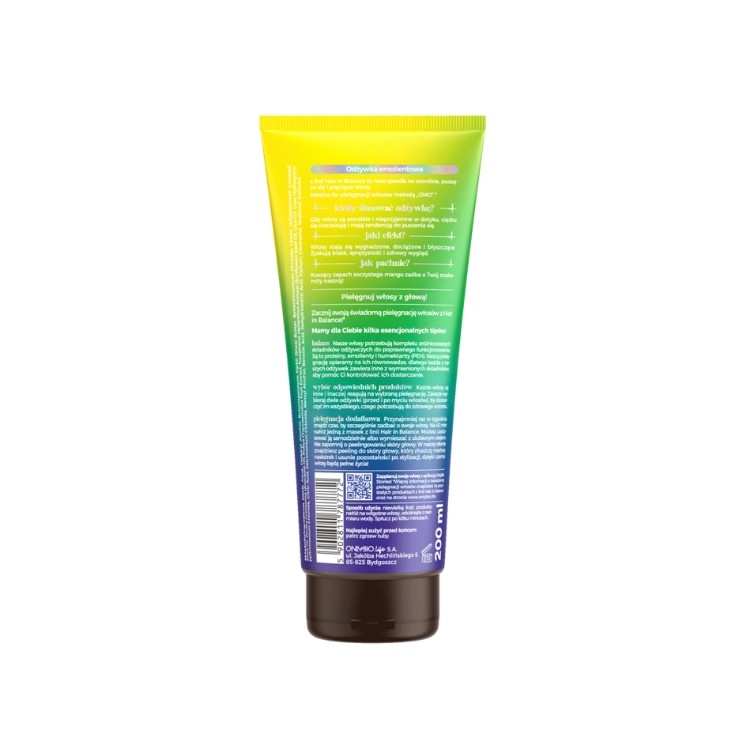 ONLYBIO Hair in Balance Odżywka do włosów emolientowa