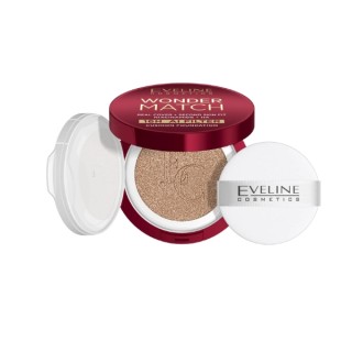 Eveline Wonder Match kryjący Podkład cushion z niacynamidem /01N/ Ivory 15 g