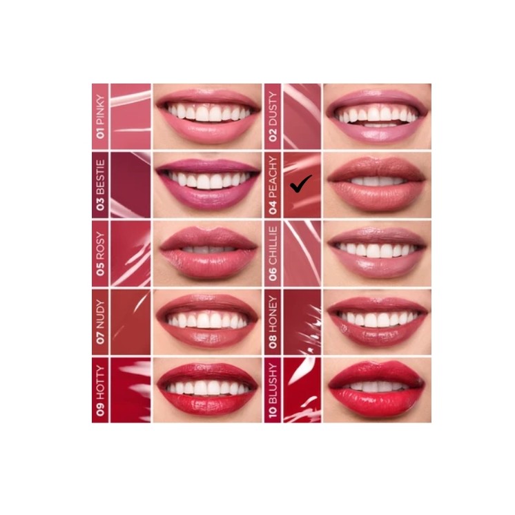 Eveline VinyLove długotrwała Pomadka płynna z efektem gloss /04/ Peachy 4 ml