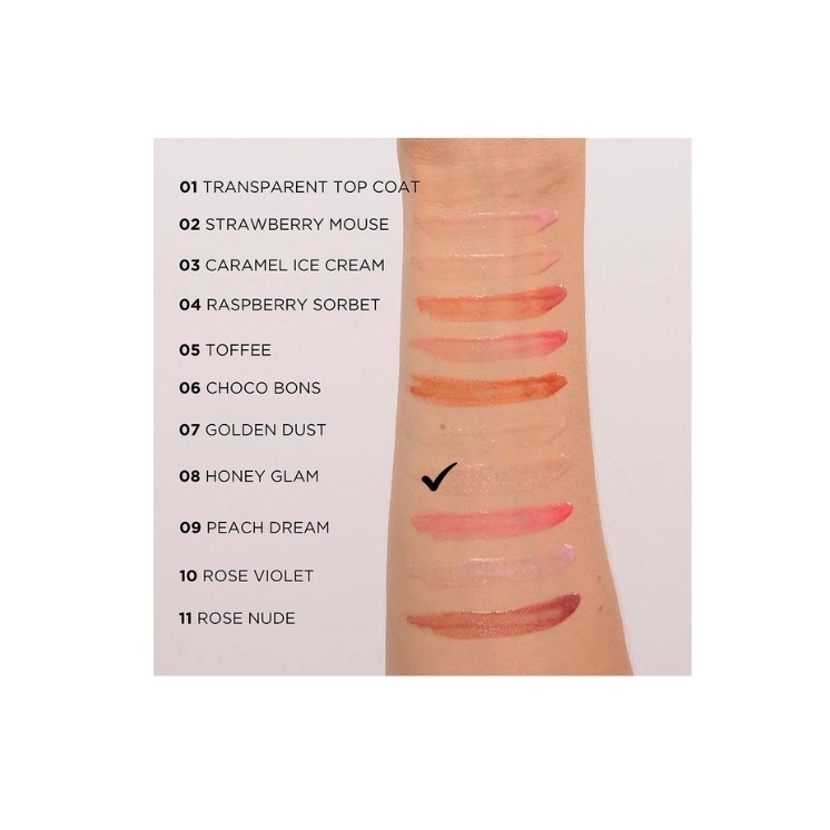 Eveline Diamond Glow Lip Luminizer Błyszczyk do ust z kwasem hialuronowym /08/ 4,5 ml