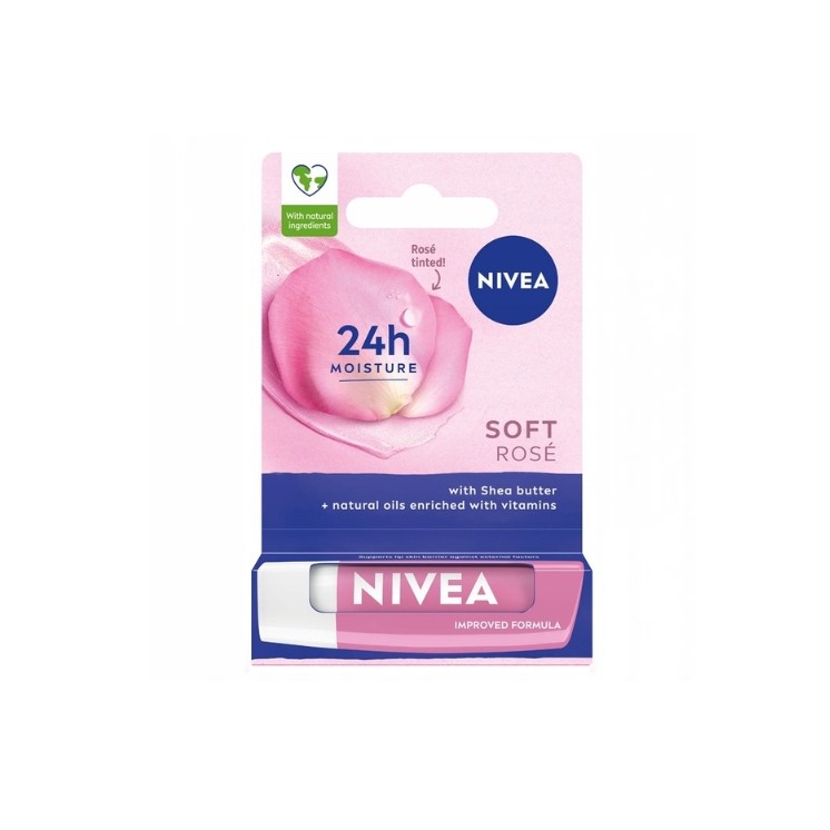 Nivea ochronna Pomadka do ust Soft Rose 4,8 ml
