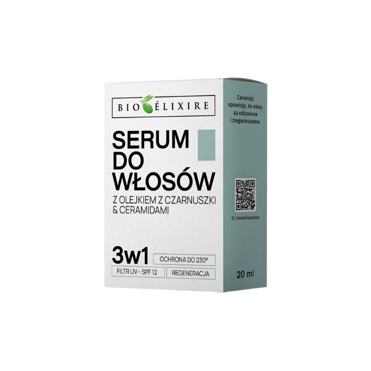 BioElixire 3w1 Serum do włosów Olejek z Czarnuszki i Ceramidy 20 ml